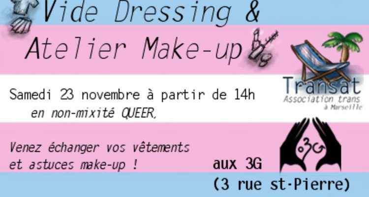 Vide-dressing participatif & atelier make-up de Transat (2e édition)